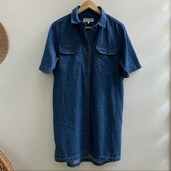 American Apparel • Short Sleeve Jean Dress - Picture 2 of 6